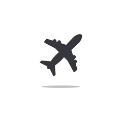 Airplane flight icon logo