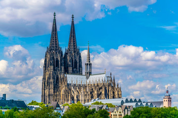 Detail of the cathedral in Cologne, Germany - obrazy, fototapety, plakaty