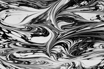 Beautiful abstract painting is a painting technique Ebru .Turkish Ebru style on the water with acrylic paints wring wave.Stylish combination of luxury.Contemporary art marble liquid texture    