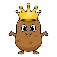 Cartoon King Potato