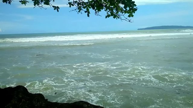 natural scene with beach in java