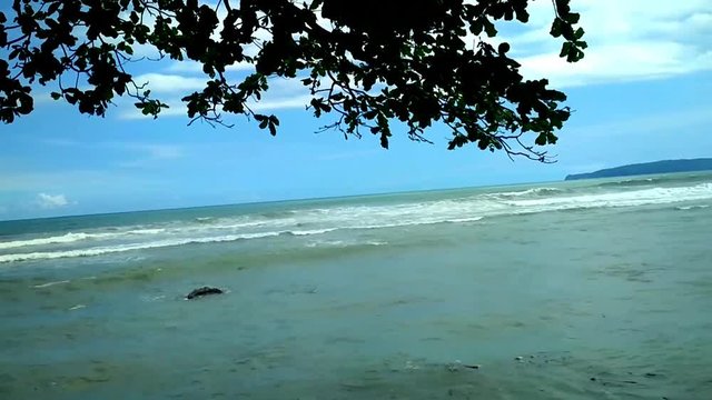 natural scene with beach in java