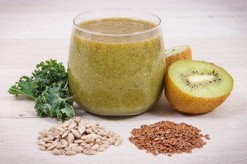 Healthy smoothie from fruits and vegetables as source vitamins and minerals