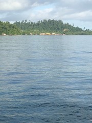 Tropical island in Raja Ampat Papua Indonesia