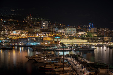 Monte Carlo and Port Hercules in the night