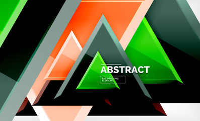 Tech futuristic geometric 3d shapes, minimal abstract background