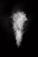 Fog or Smoke on black Background