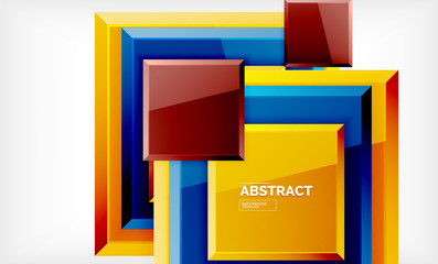 Square geometric background