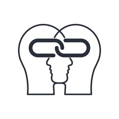  Affiliate Link concept symbol. Vector icon.