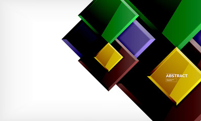 Obraz premium Square geometric background