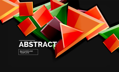 Shiny style geometric background