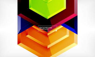 Abstract glossy techno arrows background