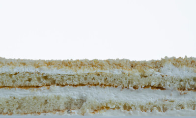 Sweet background of puff cake.