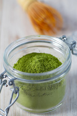 Matcha fine powdered green tea