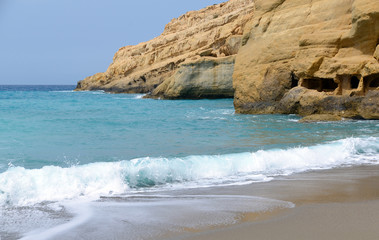 Fototapeta na wymiar Küste bei Matala, Kreta