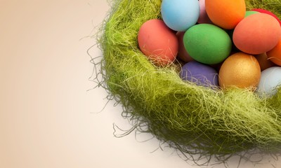 Easter eggs painted.