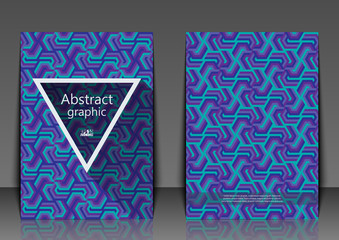Flyer template with abstract background. Abstract background with geometric pattern. Eps10 Vector illustration