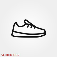 Sneakers icon vector sign symbol for design