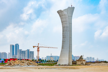 Lighthouse Building in Zhanjiang Bay