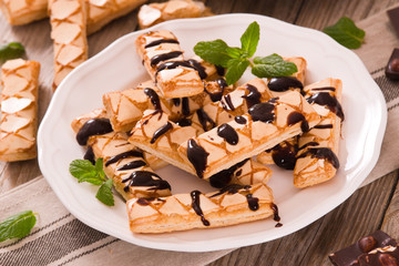 Puff pastry cookies.