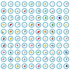 100 paying money icons set in isometric 3d style for any design vector illustration