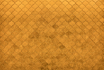 golden decorative mosaic arabic ornamental pattern