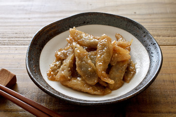 ゴボウの甘辛煮