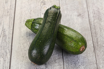 Raw ripe zucchini