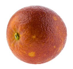 orange isolated on white background close up