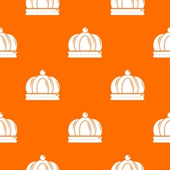 Empire crown pattern vector orange for any web design best