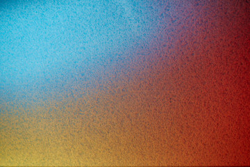 Cyan red and yellow in gradient intersection