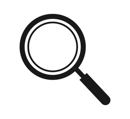 Magnifying glass or search icon. Flat style vector EPS.