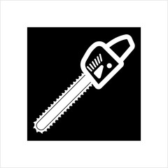 Chainsaw Icon, Chain Saw Icon, Tool Icon
