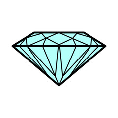 diamond icon. vector illustration on white background