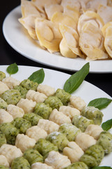 fresh pasta gnocchi and tortellini