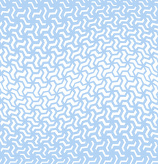 Abstract geometric pattern. Seamless vector background. White and blue halftone. Graphic modern pattern. Simple lattice graphic design