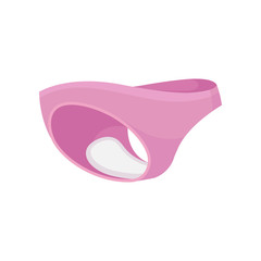 Lingerie with daily pad on white background. © Happypictures