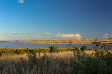 African landscape - the dam at Willem Pretorius game reserve