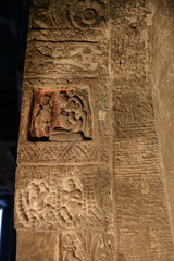 Temple of Ellora caves, the rock-cut temples, AURANGABAD, MAHARASHTRA in central India 