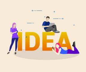 Business meeting and brainstorming. Idea and business concept for teamwork.