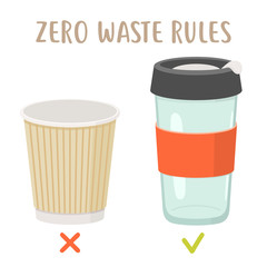Zero waste rules - disposable cup vs reusable cup