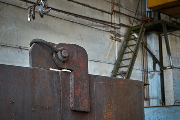 old abandoned factory, metal fabrication plant