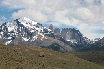 Fototapeta na wymiar Orres del Paine