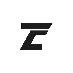 Vector Logo Letter Z Double Wing