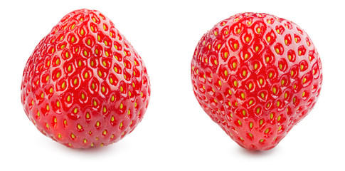 Strawberry. Fresh berry isolated on white background. Collection.