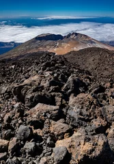 Foto op Canvas Pico viejo volcano crater vertical panorama in Tenerife island © F.C.G.