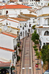  benalmádena ulica pueblo blanco w Hiszpanii Andaluzja © Barbara Bajorek