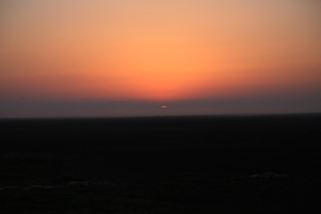 sunset colors landscape