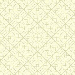 Fototapeta premium Geometric seamless olive green background