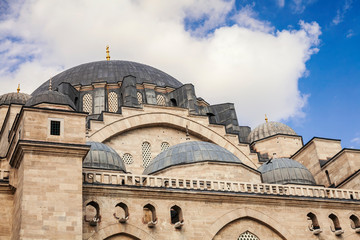 Fototapeta na wymiar Mosque exterior Istanbul Turkey